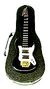 E-Gitarre 120mm im Koffer schwarz
